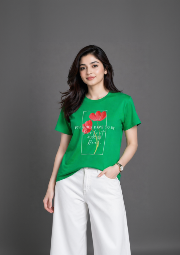 Women Floral Print Regular Fit T-shirt