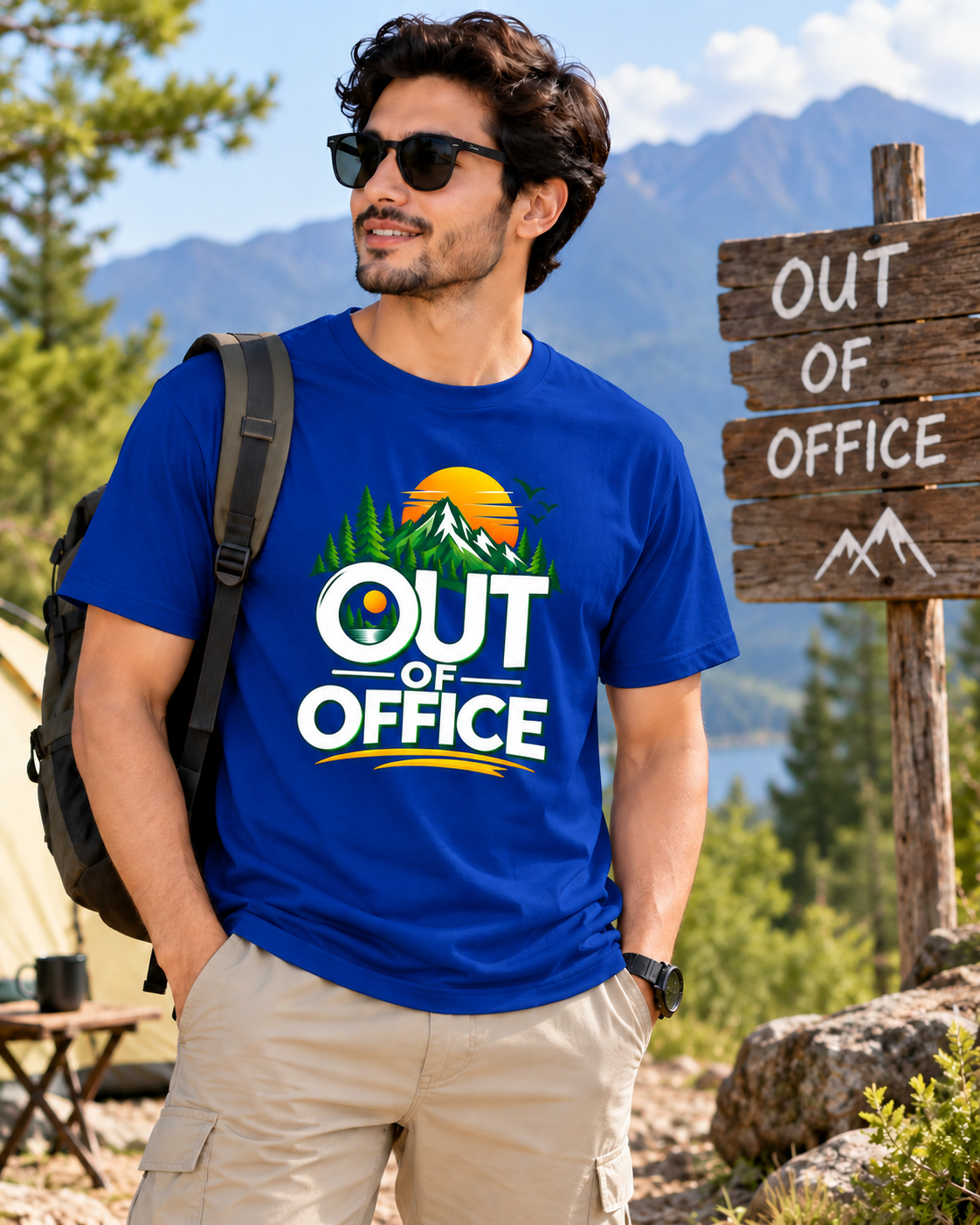 T-shirt Blue