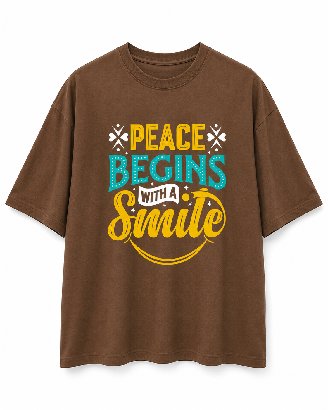 Men's Typography Oversized T-Shirt
