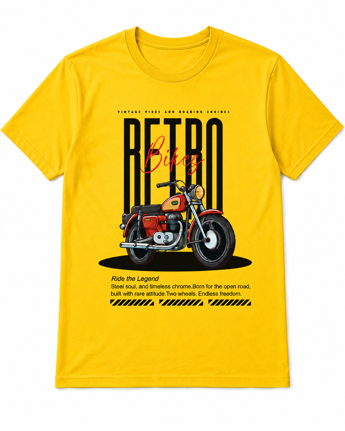 Men's Retro Bike Regular Fit T-Shirt