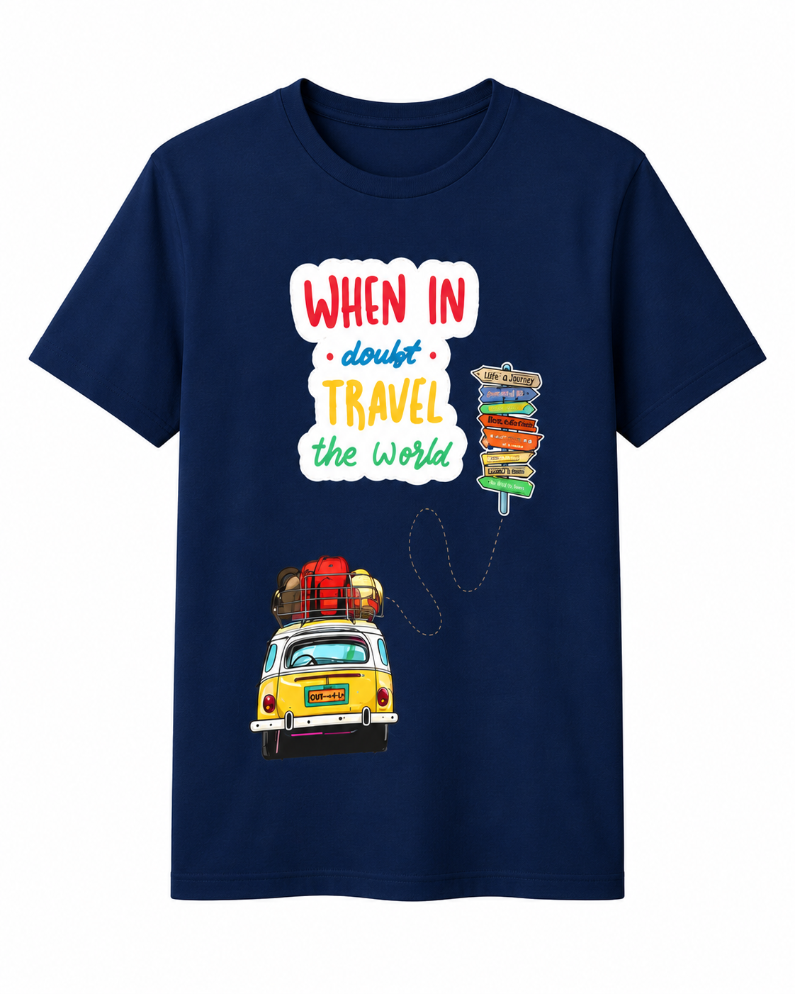 Women Travel Vibes Graphic Regular Fit T-Shirt