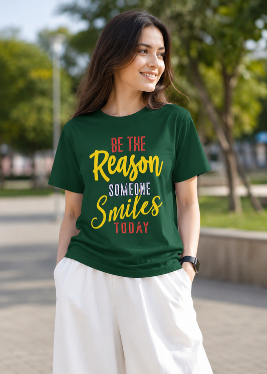 Women Typographic Print Regular Fit T-Shirt