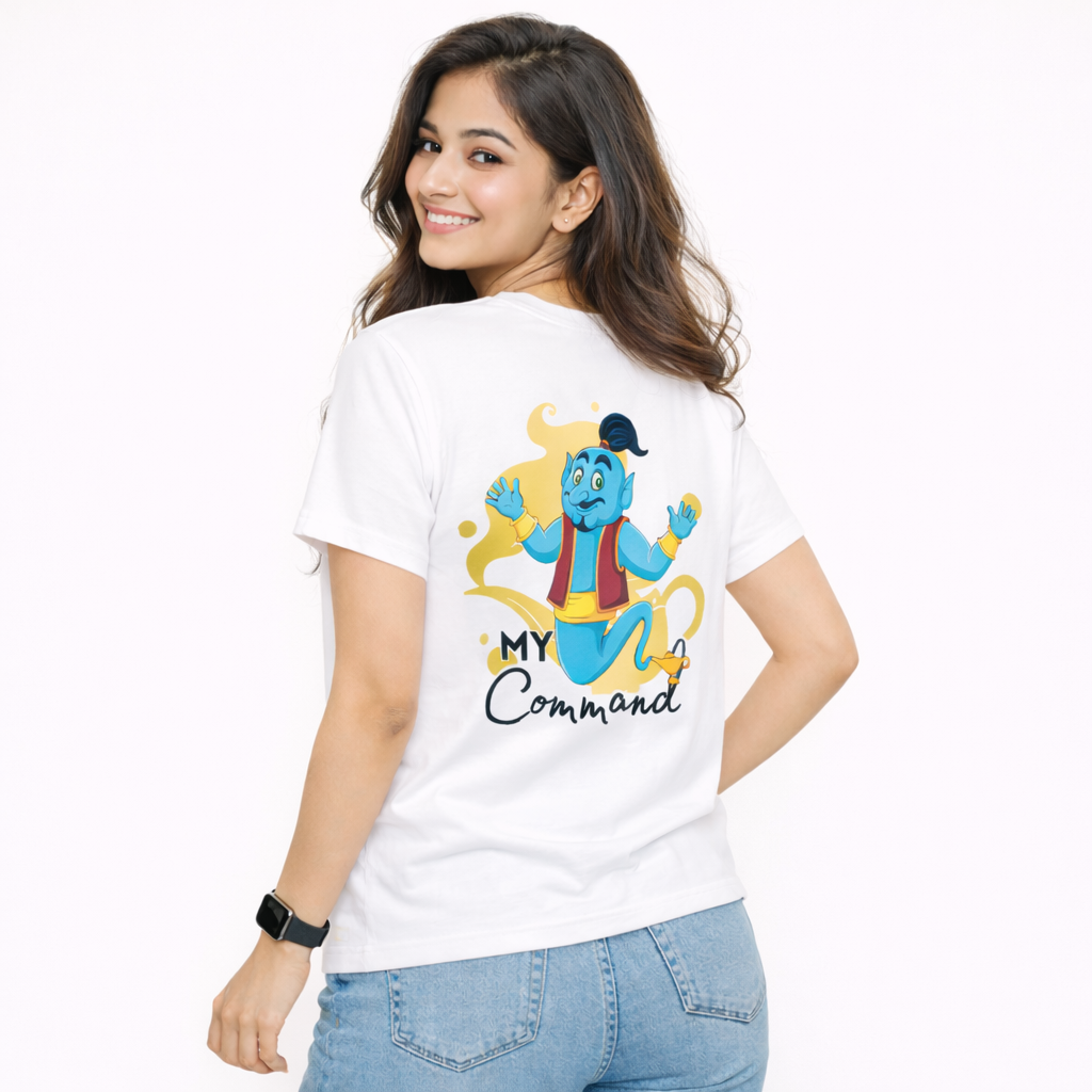Women Genie Graphic Regular Fit T-Shirt