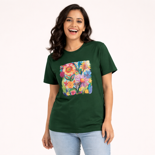 T-shirt Bottle Green