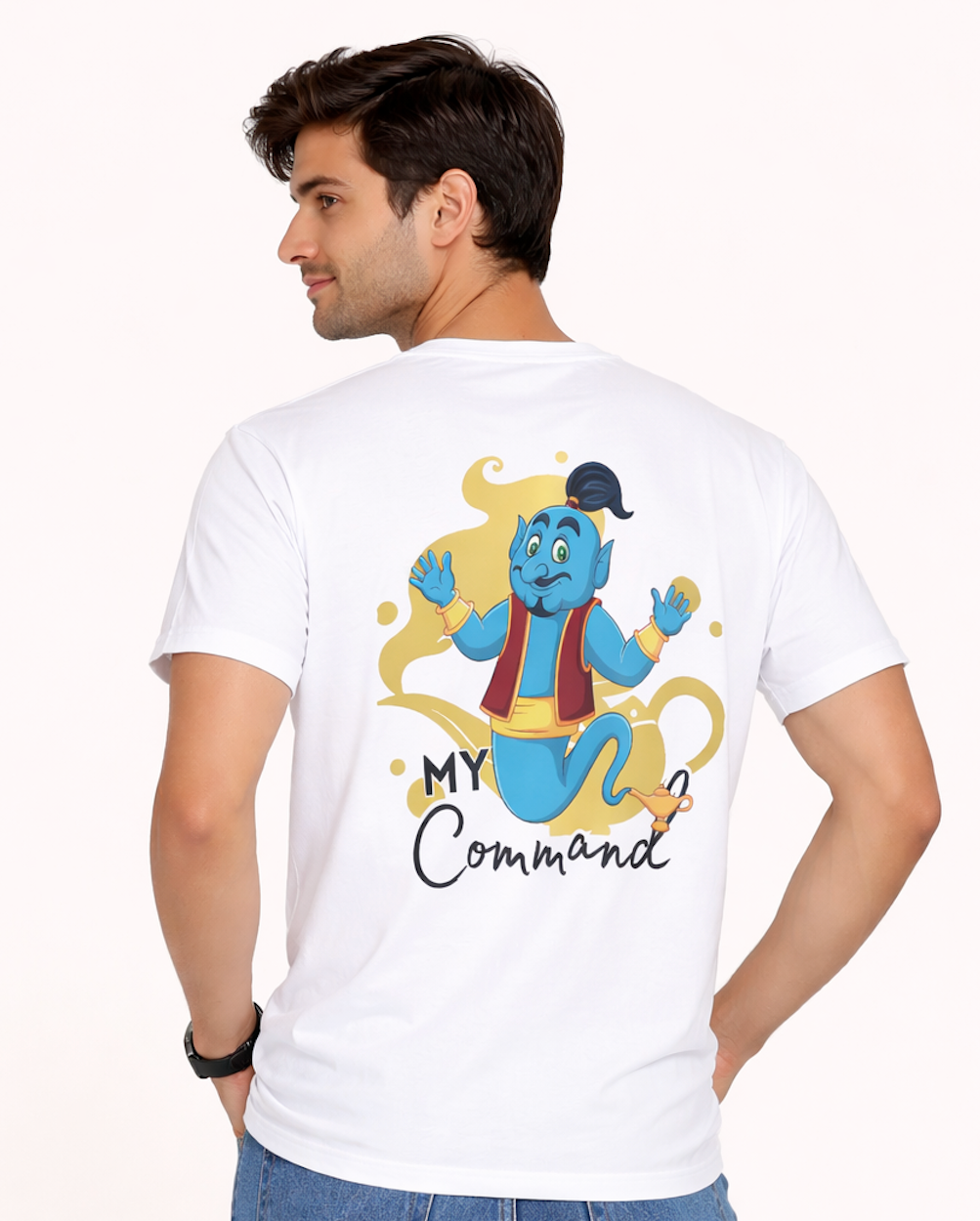 Men Genie Graphic Regular Fit T-Shirt